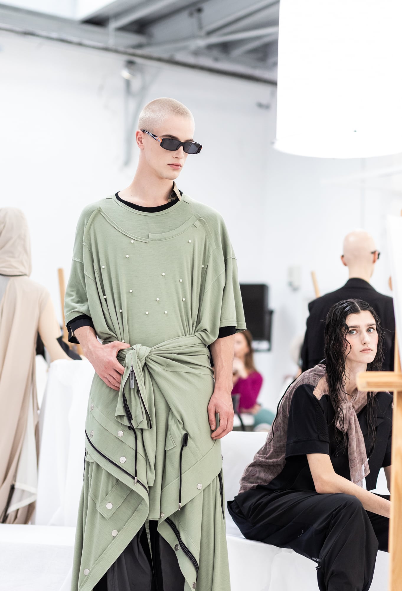 Jarel Zhang, Paris Fashion Week femme printemps-été 2024 © Cindy Voitus
