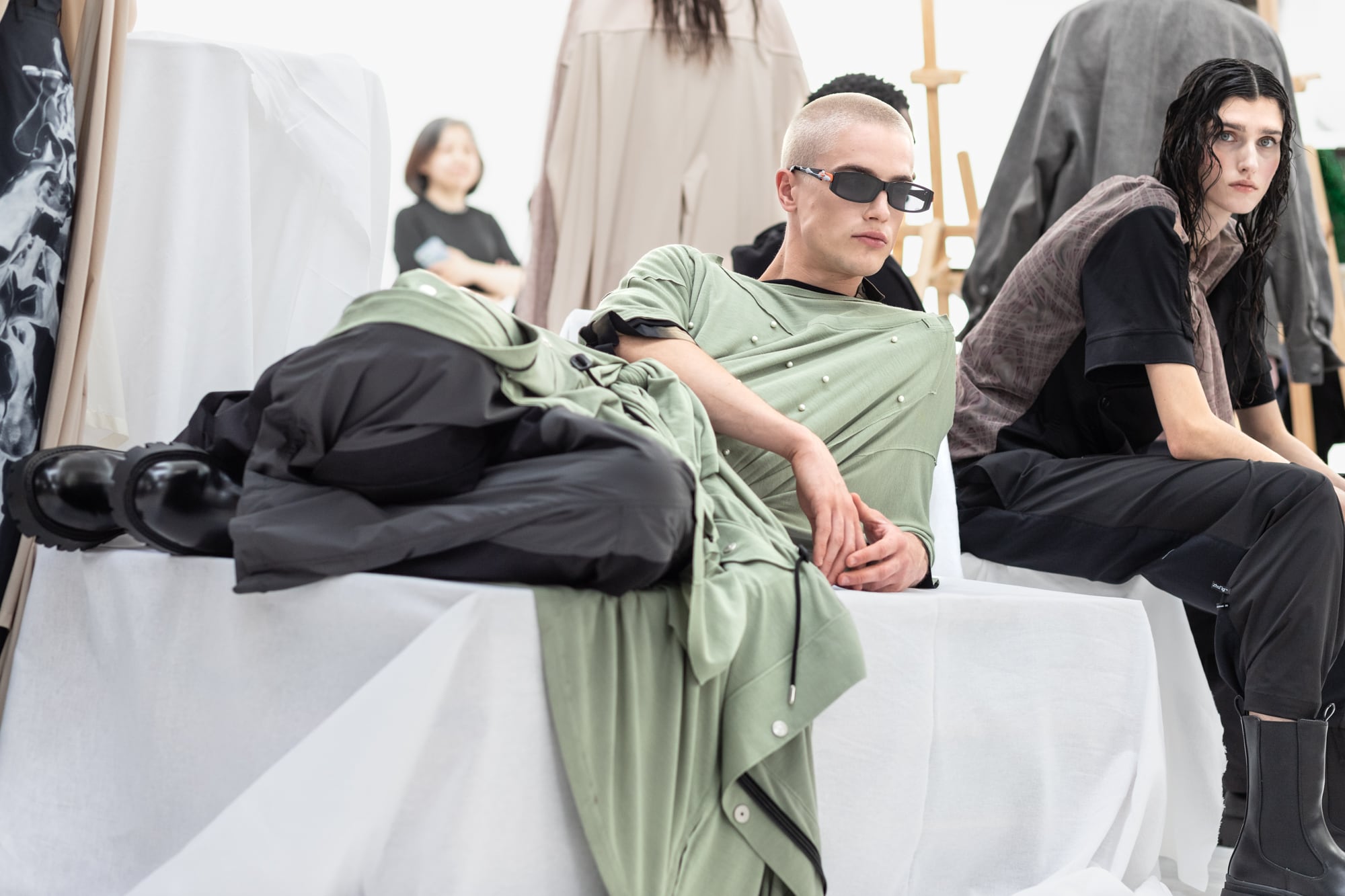 Jarel Zhang, Paris Fashion Week femme printemps-été 2024 © Cindy Voitus
